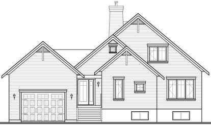 Lake Front House Plan #034-00535 Elevation Photo