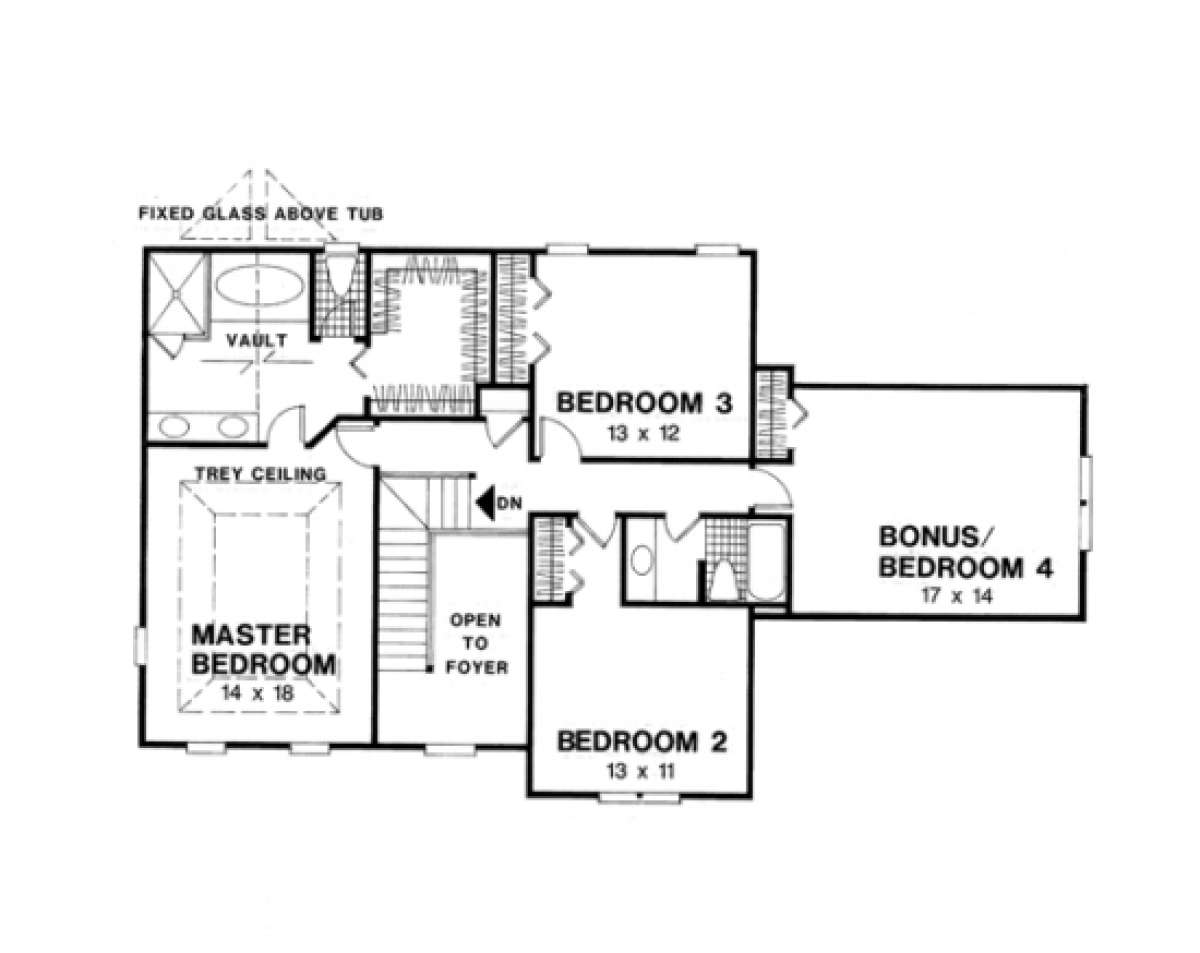 Second Floor for House Plan #036-00074