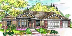 Country House Plan #035-00319 Elevation Photo