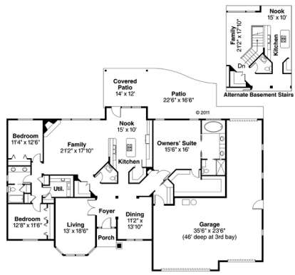 Floorplan1 for House Plan #035-00319