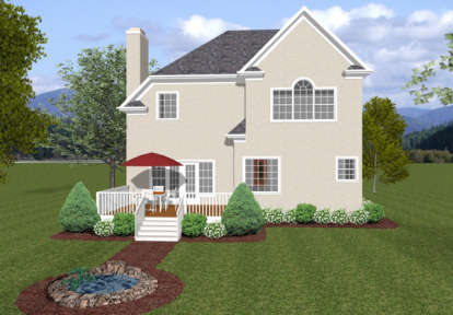 Traditional House Plan #036-00075 Elevation Photo