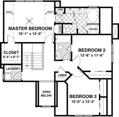 Second Floor for House Plan #036-00075