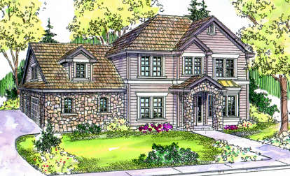 4 Bed, 3 Bath, 2887 Square Foot House Plan - #035-00320
