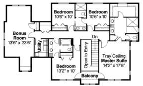 Floorplan 2 for House Plan #035-00320