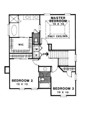 Second Floor for House Plan #036-00076
