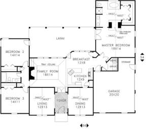 Floorplan for House Plan #036-00078