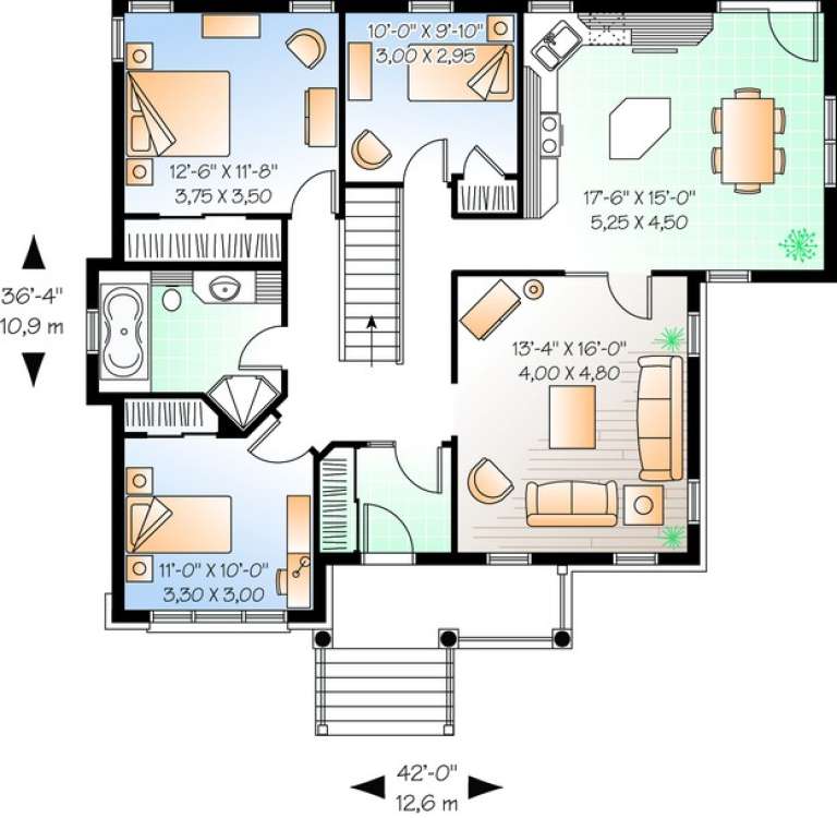 House Plan House Plan #10551 Drawing 1