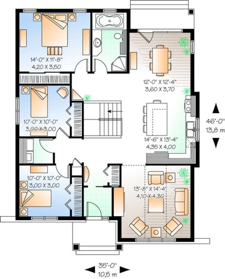 House Plan House Plan #10552 Drawing 1