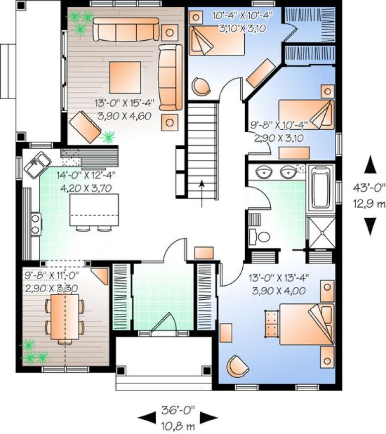 House Plan House Plan #10559 Drawing 1