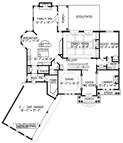 Floorplan 1 for House Plan #699-00025