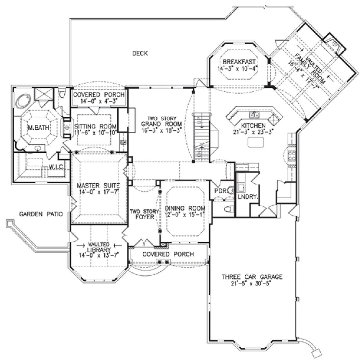 Floorplan 1 for House Plan #699-00026
