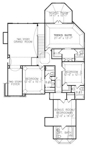 Floorplan 2 for House Plan #699-00026