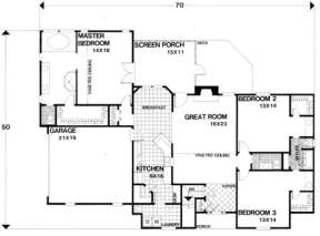 Floorplan for House Plan #036-00081