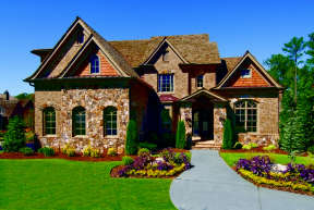 Luxury House Plan #699-00028 Elevation Photo
