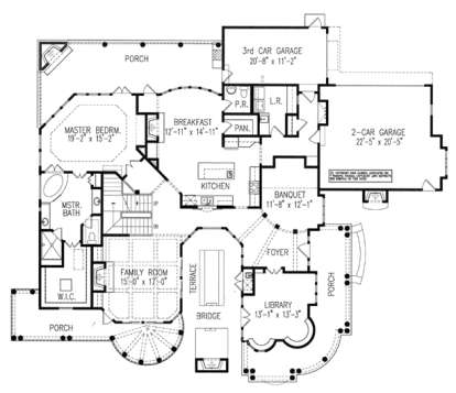 Floorplan 1 for House Plan #699-00029