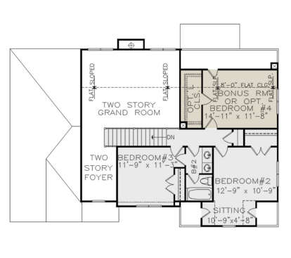 Second Floor for House Plan #699-00031