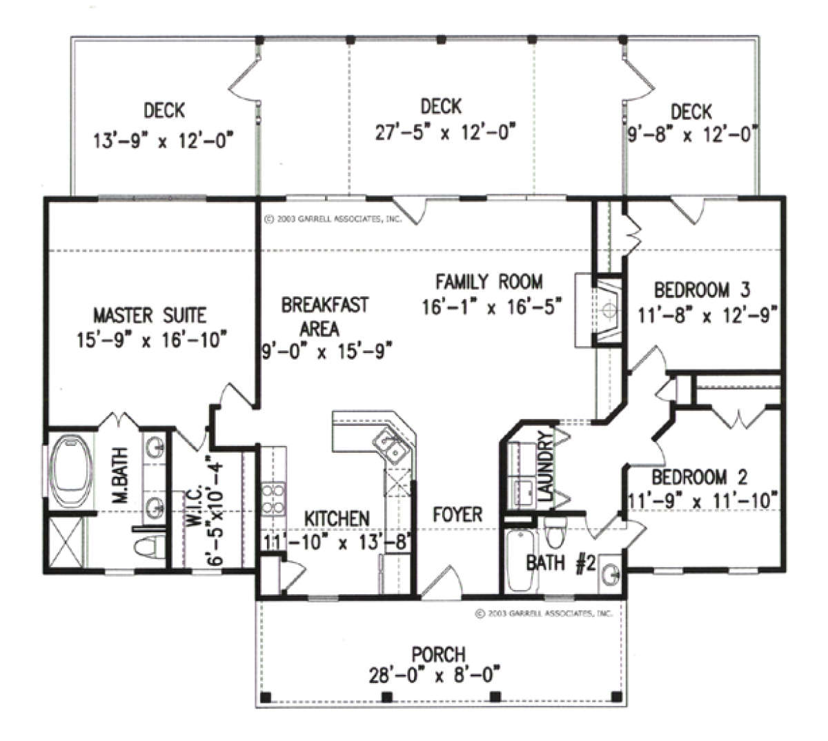 Floorplan 1 for House Plan #699-00033