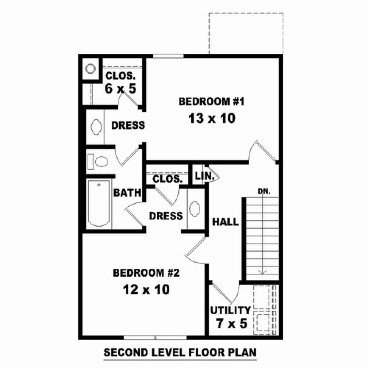 Floorplan 2 for House Plan #053-02274