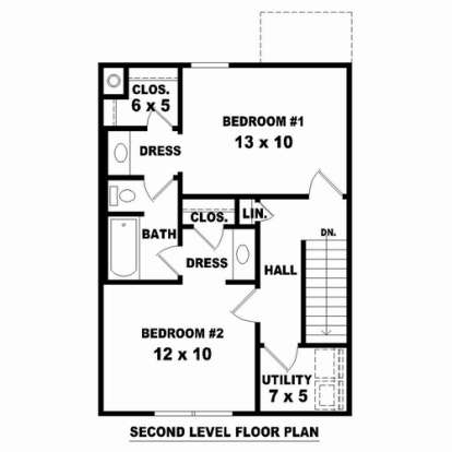 Floorplan 2 for House Plan #053-02275