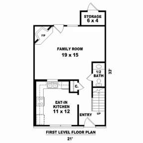 Floorplan 1 for House Plan #053-02276