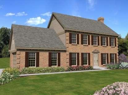 Traditional House Plan #053-02279 Elevation Photo