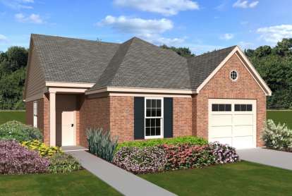 2 Bed, 2 Bath, 1079 Square Foot House Plan - #053-02284