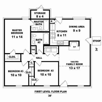 Floorplan1 for House Plan #053-02285