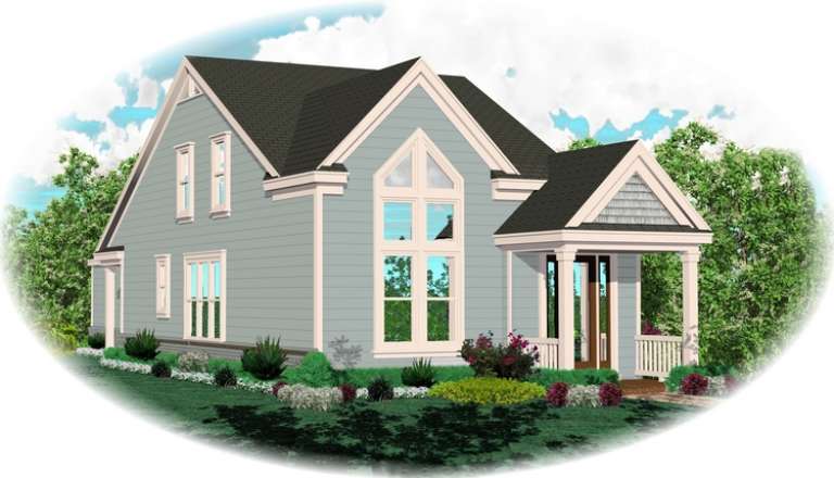 Coastal House Plan #053-02288 Elevation Photo