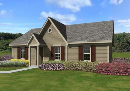 Traditional House Plan #053-02290 Elevation Photo