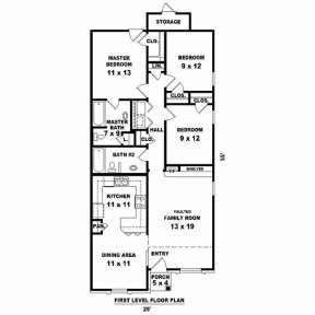 Floorplan 1 for House Plan #053-02294