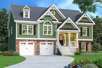 Traditional House Plan #009-00089 Elevation Photo