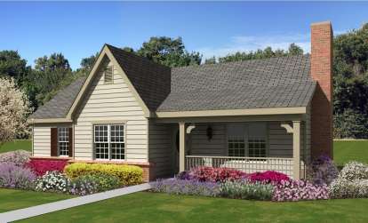 3 Bed, 2 Bath, 1227 Square Foot House Plan - #053-02296