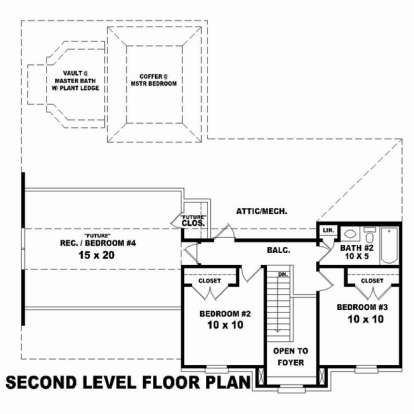 Floorplan 2 for House Plan #053-02297