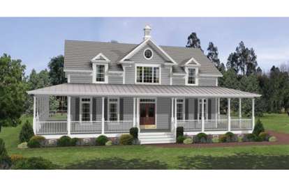 Country House Plan #036-00085 Elevation Photo