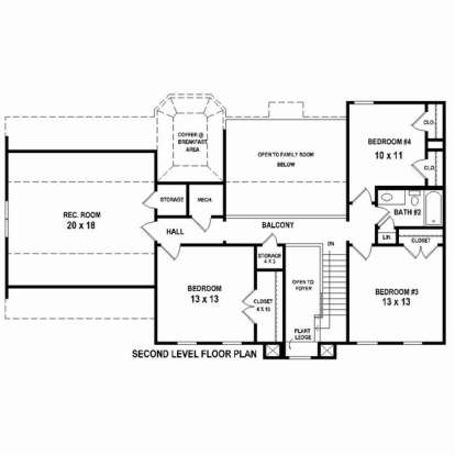 Floorplan 2 for House Plan #053-02312