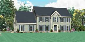 Traditional House Plan #053-02313 Elevation Photo