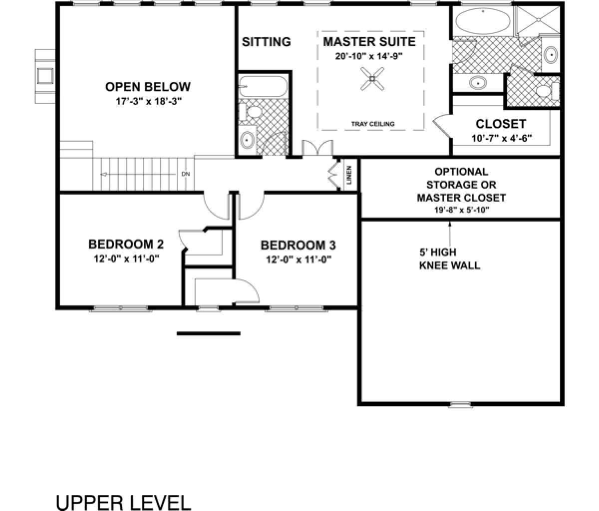 Second Floor for House Plan #036-00086