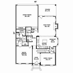 Floorplan 1 for House Plan #053-02315