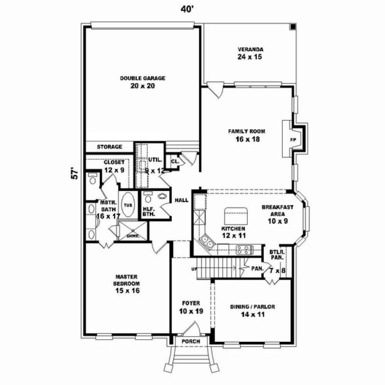 House Plan House Plan #10620 Drawing 1