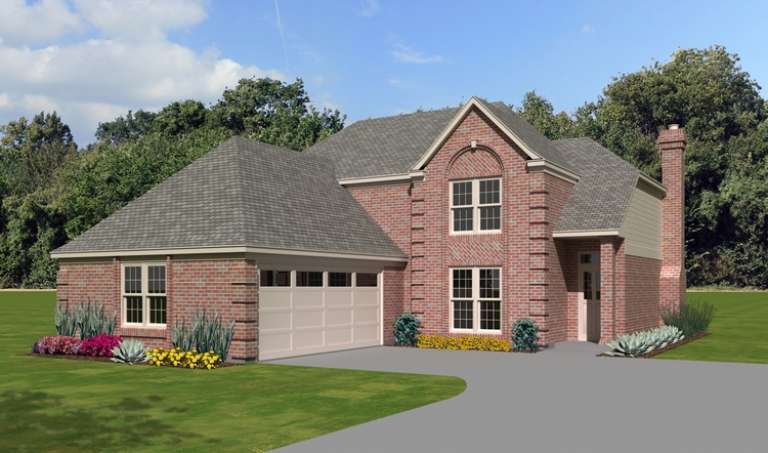 French Country House Plan #053-02318 Elevation Photo