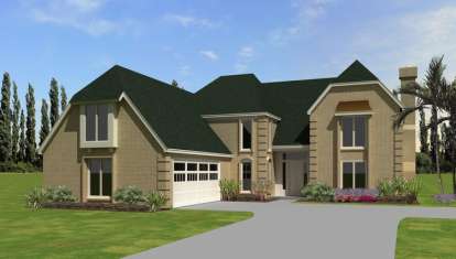 French Country House Plan #053-02320 Elevation Photo