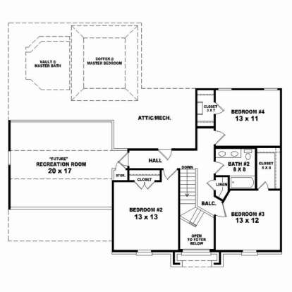 Floorplan 2 for House Plan #053-02326