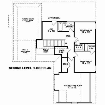 Floorplan 2 for House Plan #053-02328