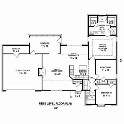 Floorplan1 for House Plan #053-02339