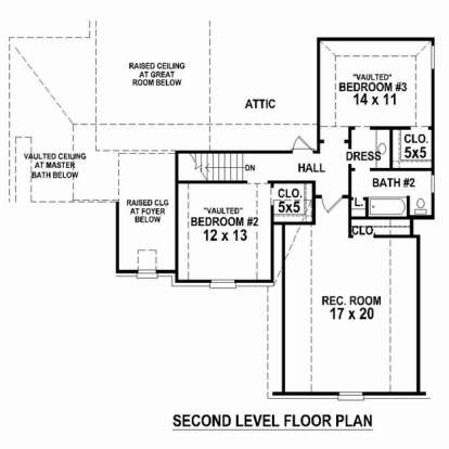 Floorplan 2 for House Plan #053-02344