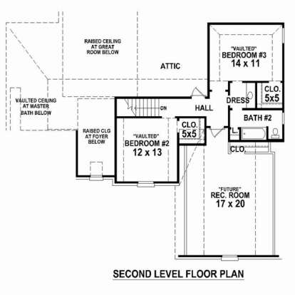 Floorplan 2 for House Plan #053-02345