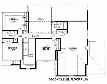 Floorplan 2 for House Plan #053-02346