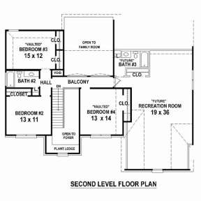 Floorplan 2 for House Plan #053-02349