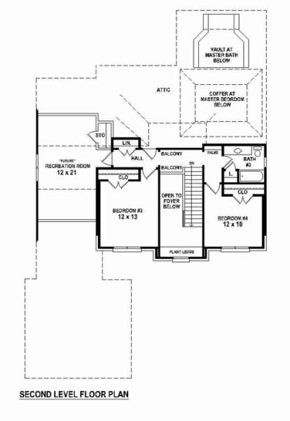 Floorplan 2 for House Plan #053-02354