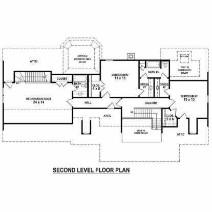 Floorplan 2 for House Plan #053-02356